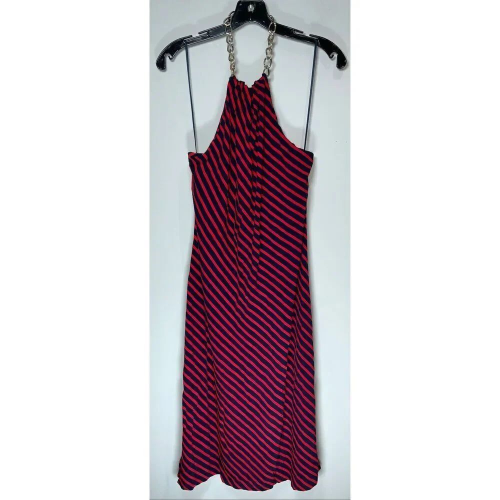 Lauren Ralph Lauren chain-neck midi dress size 8